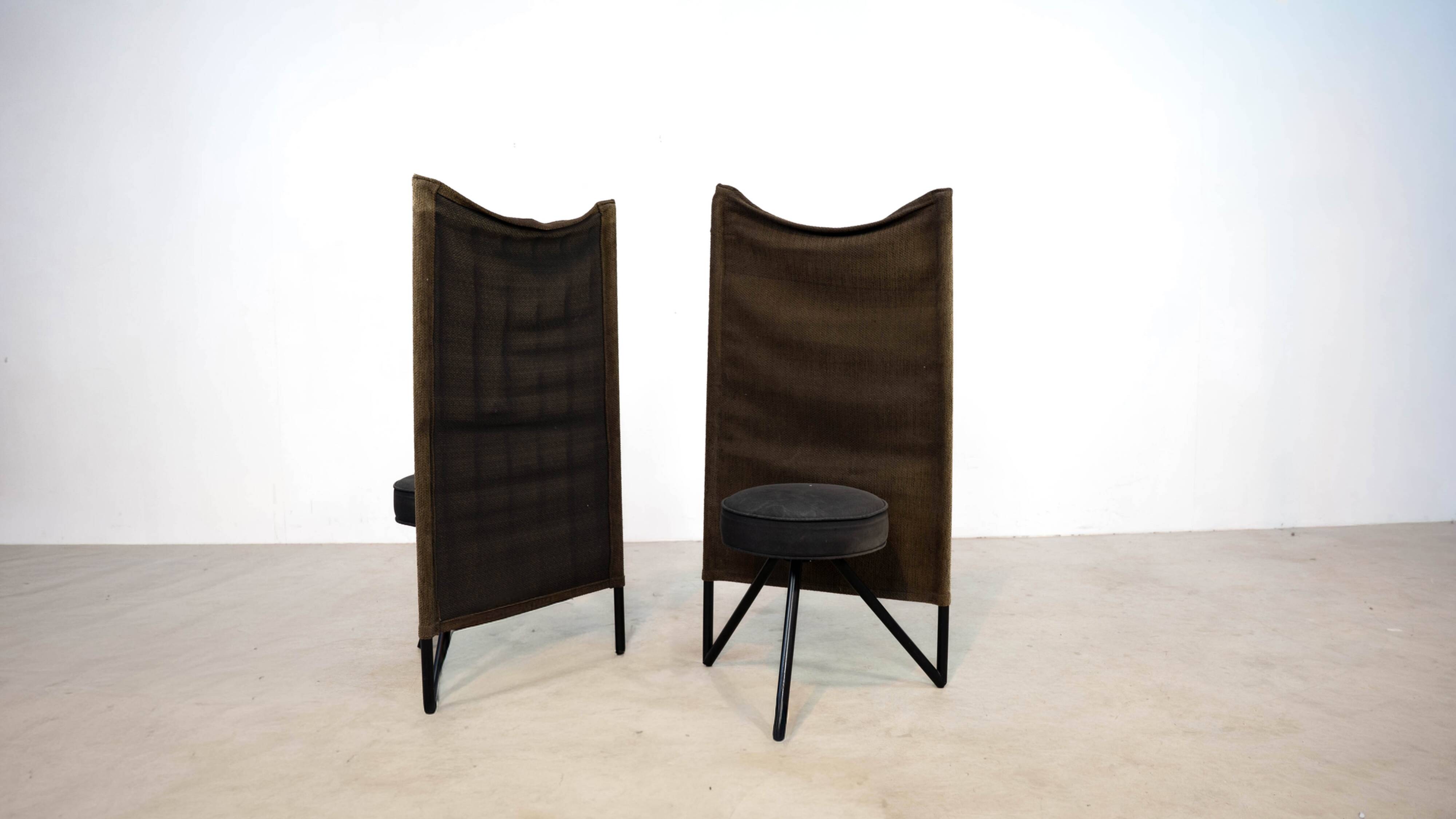 Set of two 1980's Miss Wirt chairs by Philippe Starck for Disform