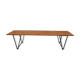 Banc design bois et acier vintage