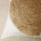 Bora cushion cover, cotton, raffia 50x50 cm