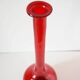 Italian blown glass bottle red EMPOLI