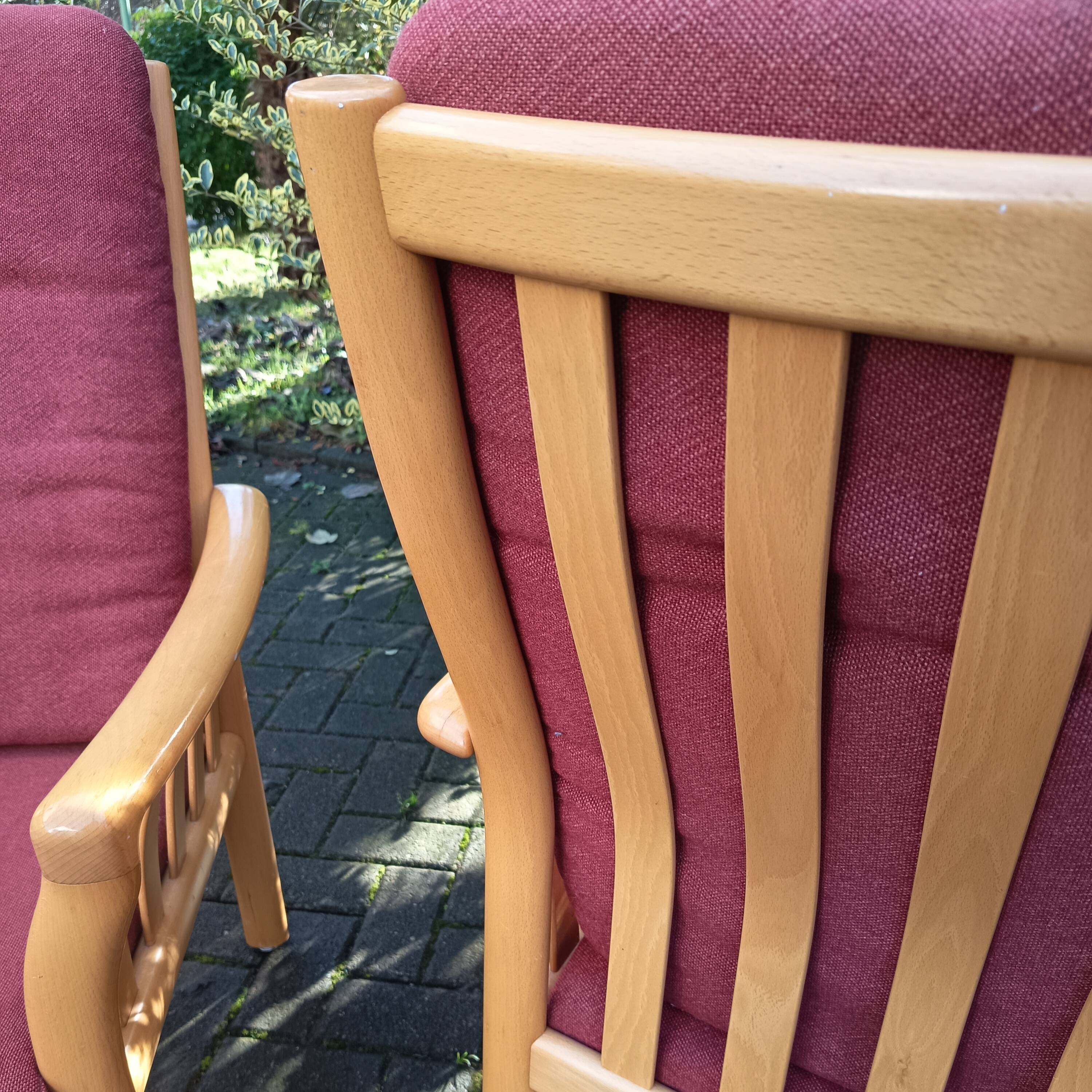 Pair of Danish armchairs, 1980