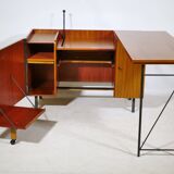 Mid-Century sideboard desk combination in teak, 1960s
