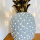 White ceramic pineapple lamp