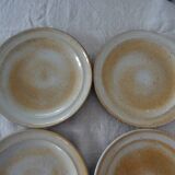 6 flat plates in sandstone from the marais france