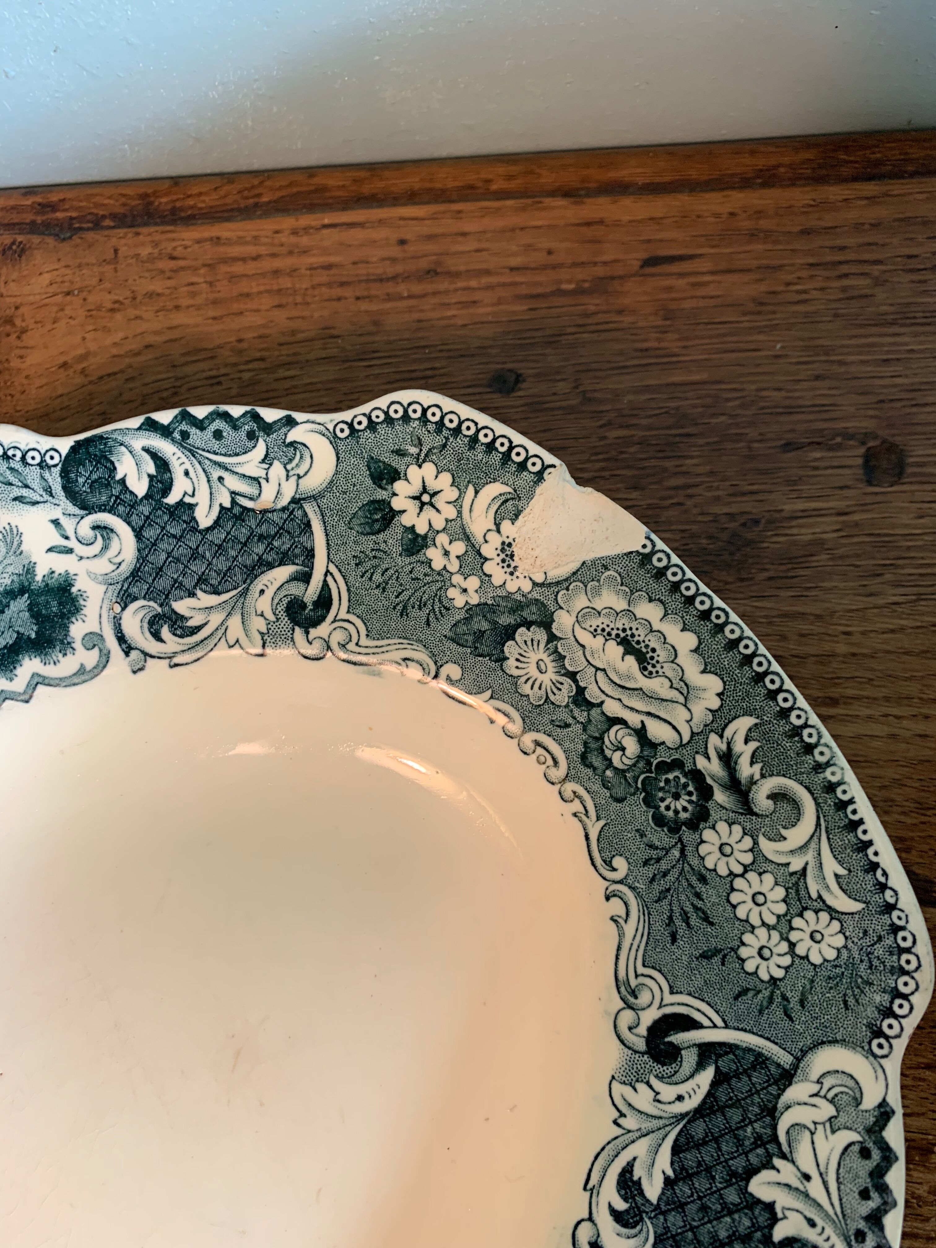 Set of 3 serving dishes in Maastricht ceramic