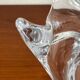 Large Modern Crystal Glass Fruit Bowl from the Mid-Century by Art Vannes, France, 1960s