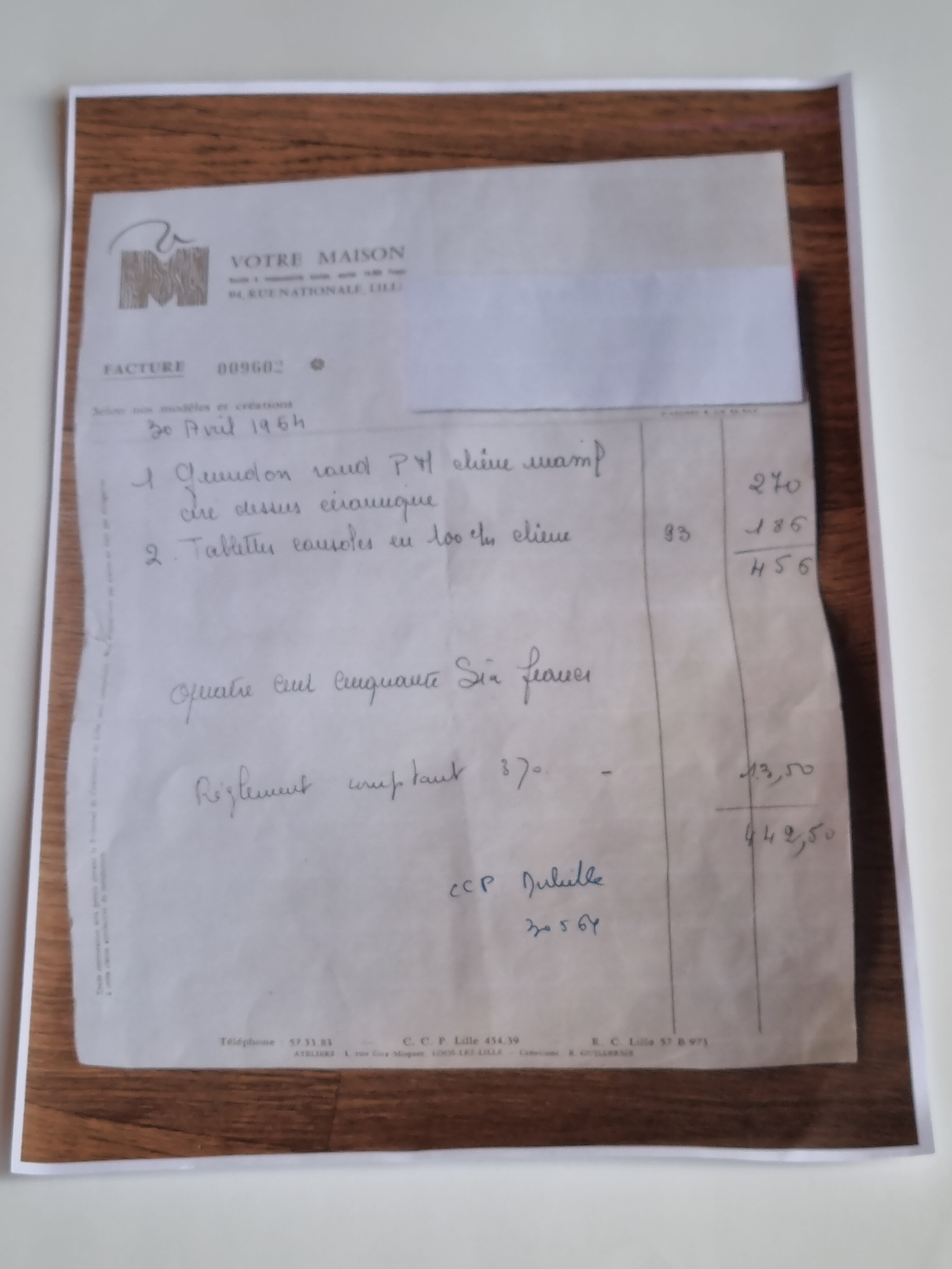 Wall shelf by Guillerme et Chambron, Votre Maison edition