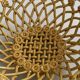 Pichon Uzès handmade ceramic basket – Yellow ochre openwork basket