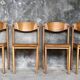 Set of 6 design chairs in glulam - 1970s