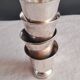 Superb set of 4 silver-plated goblets from the famous house.