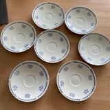 Set of 7 Gien cup plates PATAY model