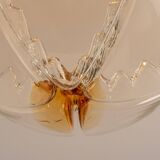 Suspended chandelier large Sputnik ball Murano, VeArt, Italy, 1970s