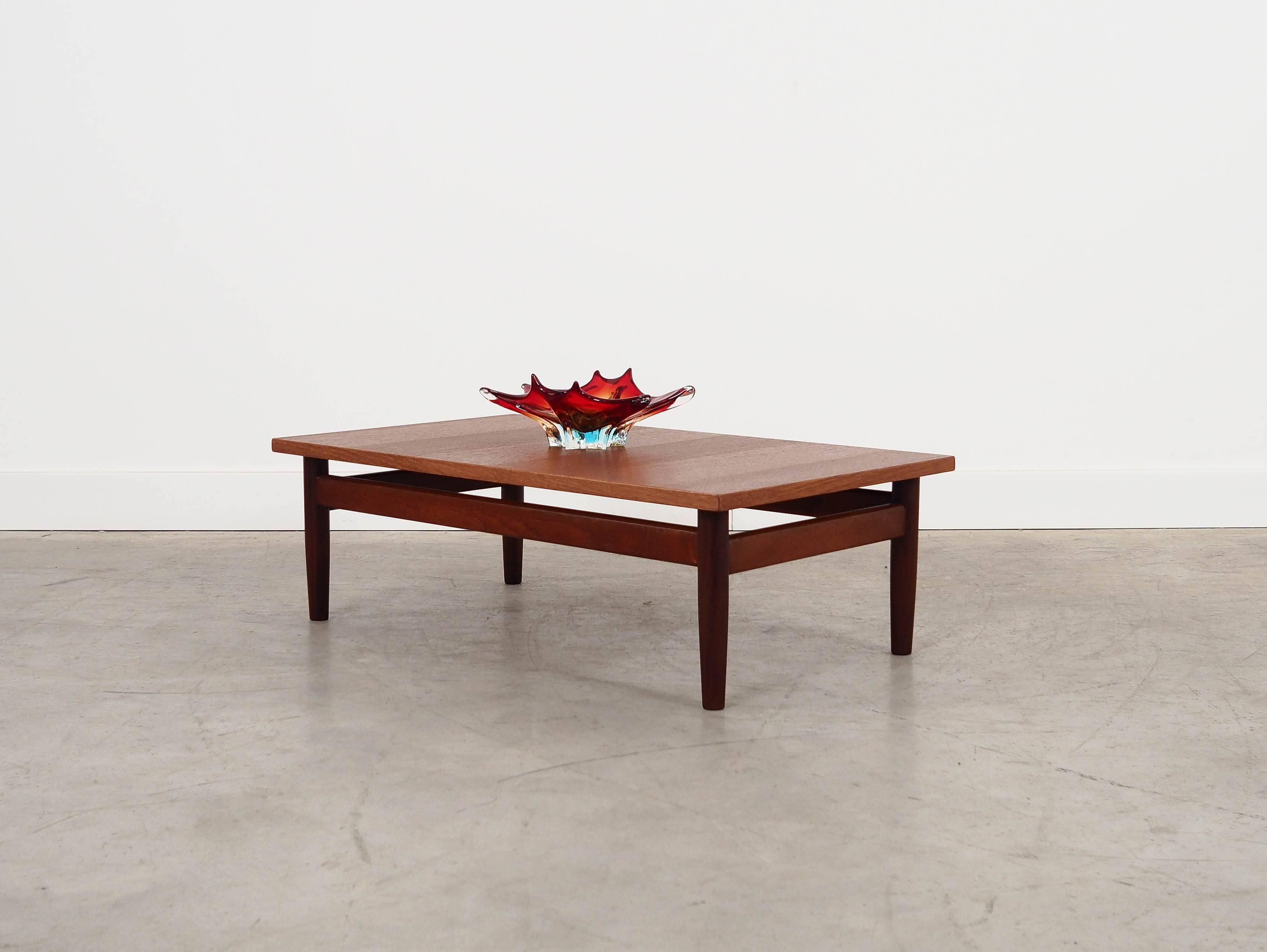 Oak coffee table, Danish design, 1970s, made in Denmark