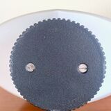 Pair of lamps in opaline glass and metal, 1980