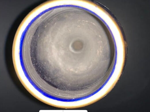 Maurice Pinon Heuze Vase in blue porcelain and gold Art Deco 1920