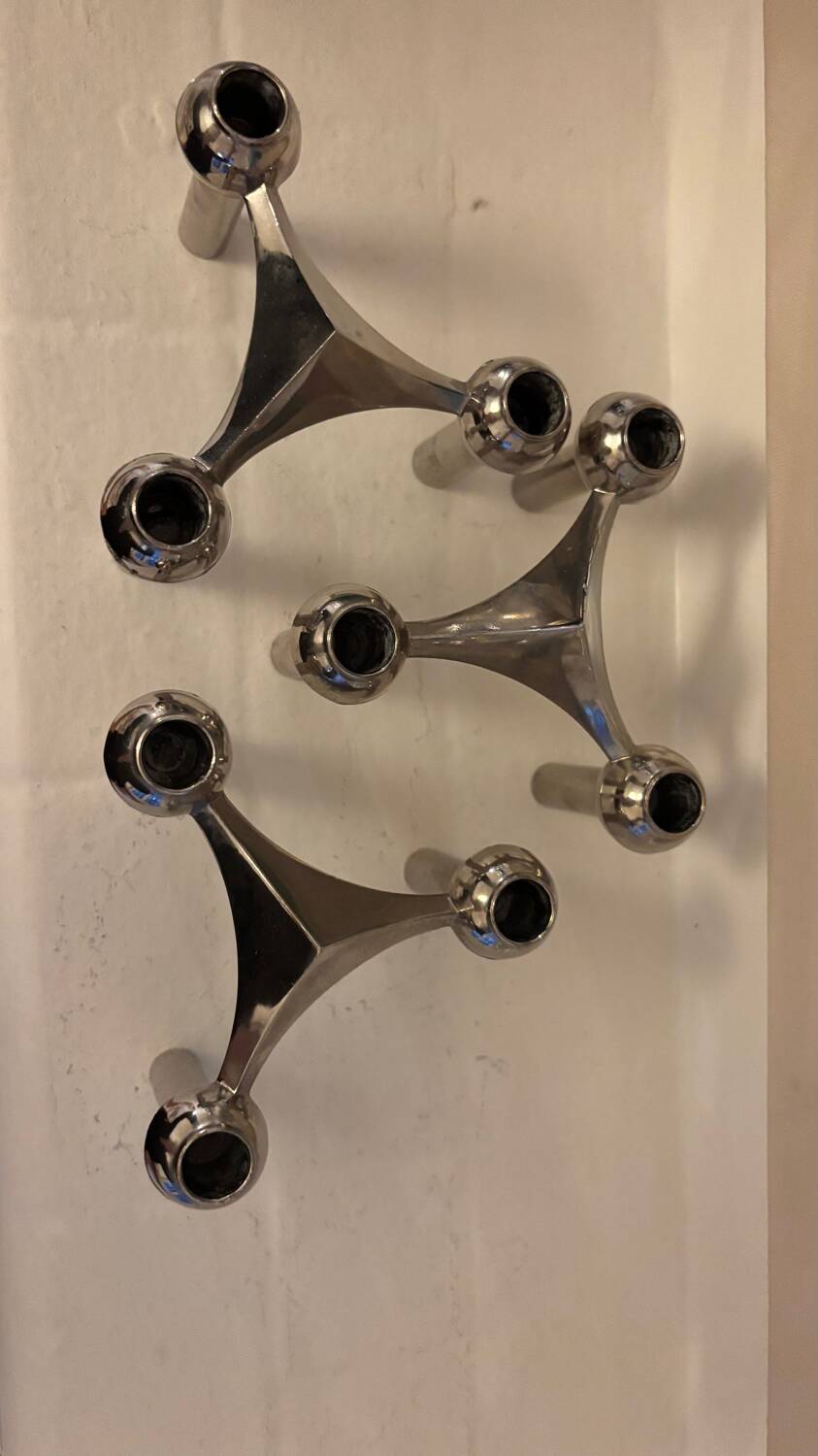 Set of 3 Nagel Fabric Candle Holders