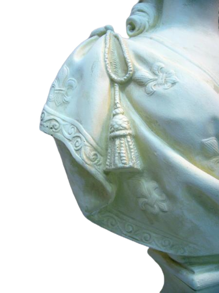 Bust marie Antoinette patina sand H54cm