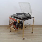 Desserte range vinyle vintage