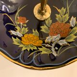 Cobalt blue porcelain display or servant, 3 floors