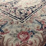 Carpet with knotted stitches in the style of Aubusson