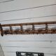 Coat rack wood bamboo 5 hooks, 106cms of L