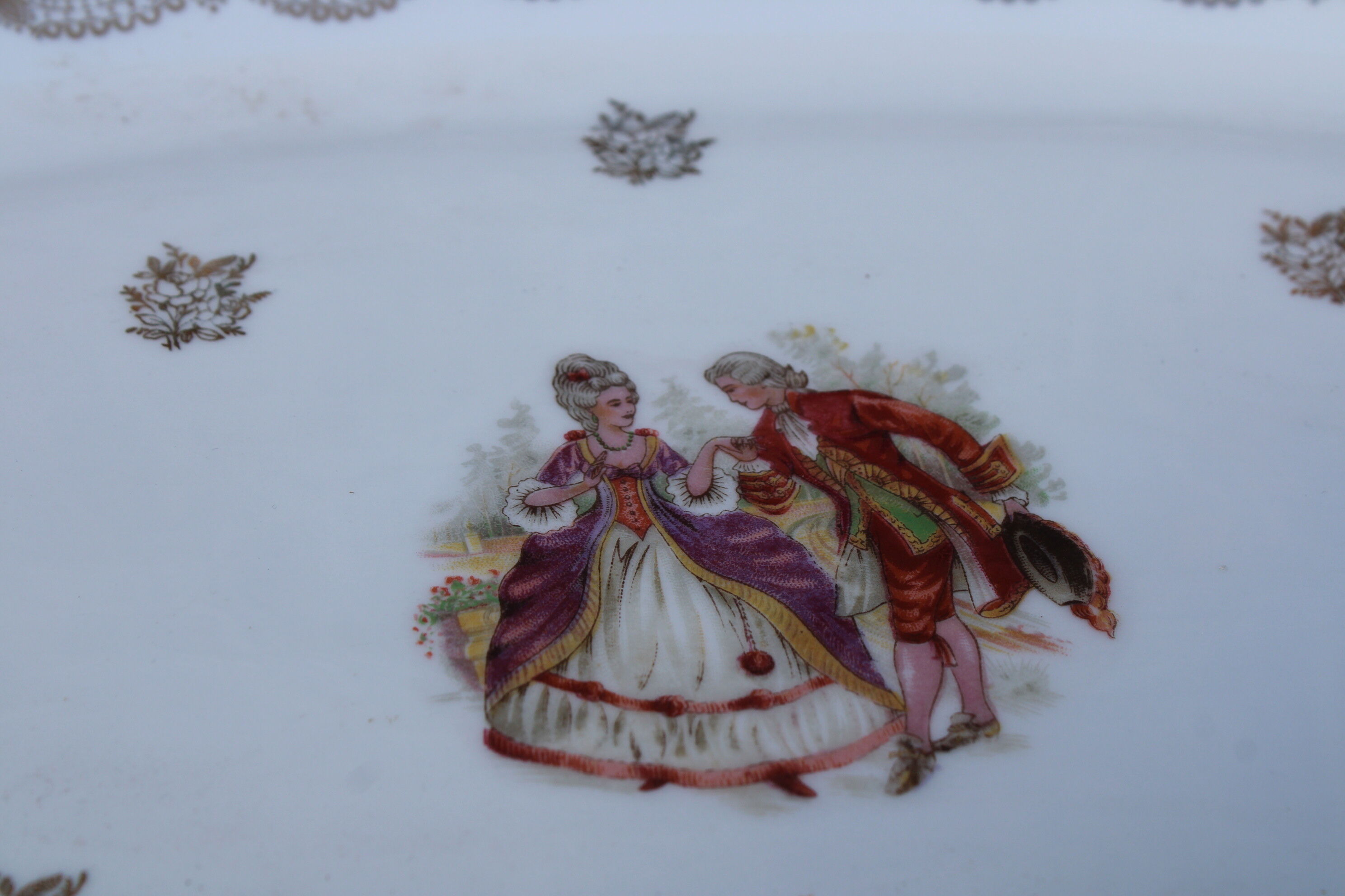 Limoges porcelain serving dish