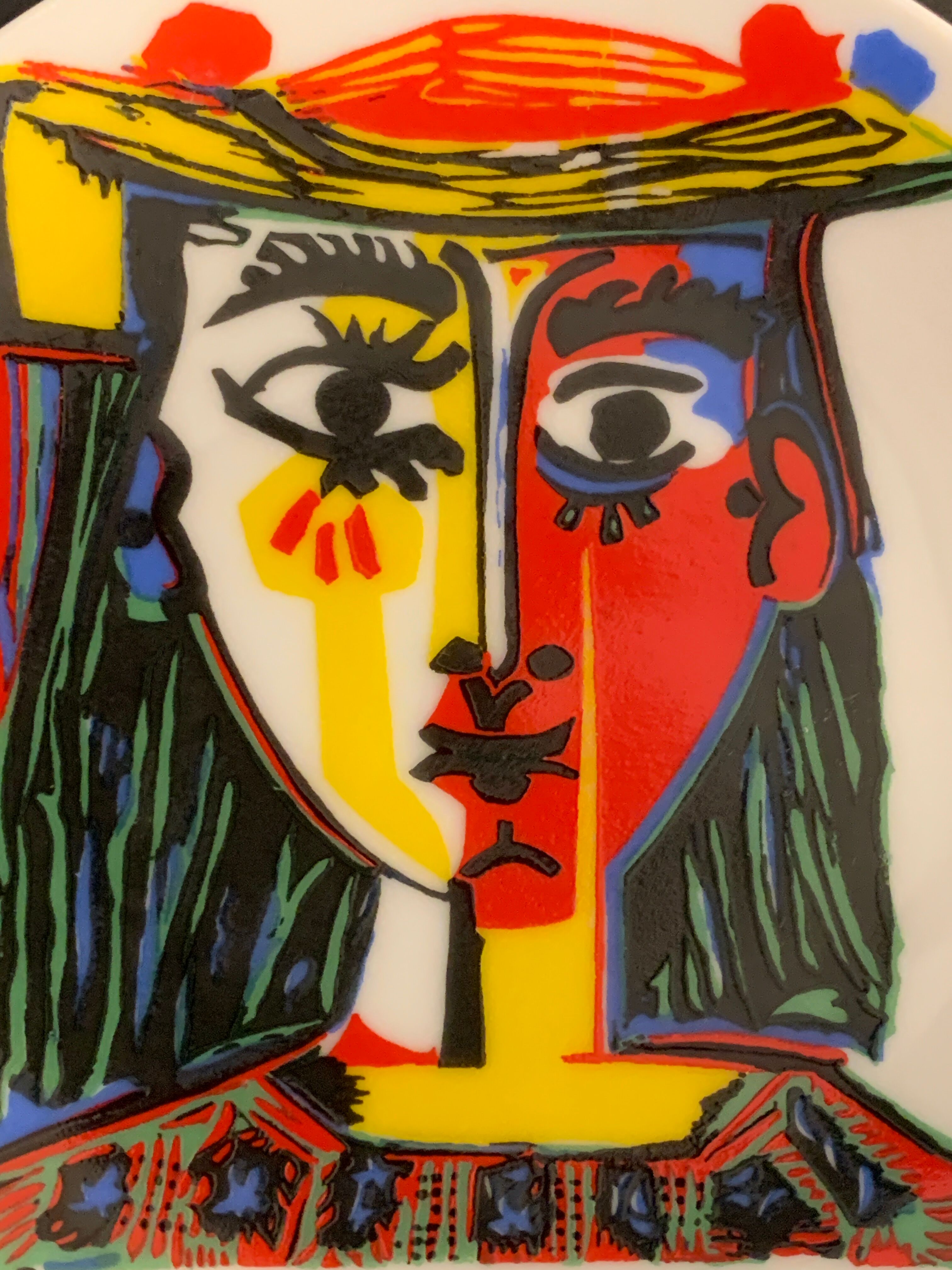 Empty pocket in polychrome earthenware Picasso, 1988