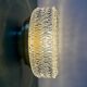 Vintage moulded glass wall or ceiling light globe (PLAF40)