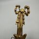 Pair of gilt bronze wall sconces in hunting horn style, Louis XVI.