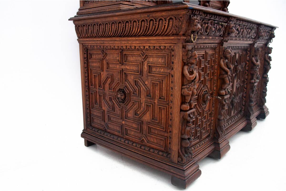 Carved buffet-chest of drawers, France, circa 1860