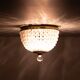Miniature Chrystal Glass Pendant lamp 1950s France