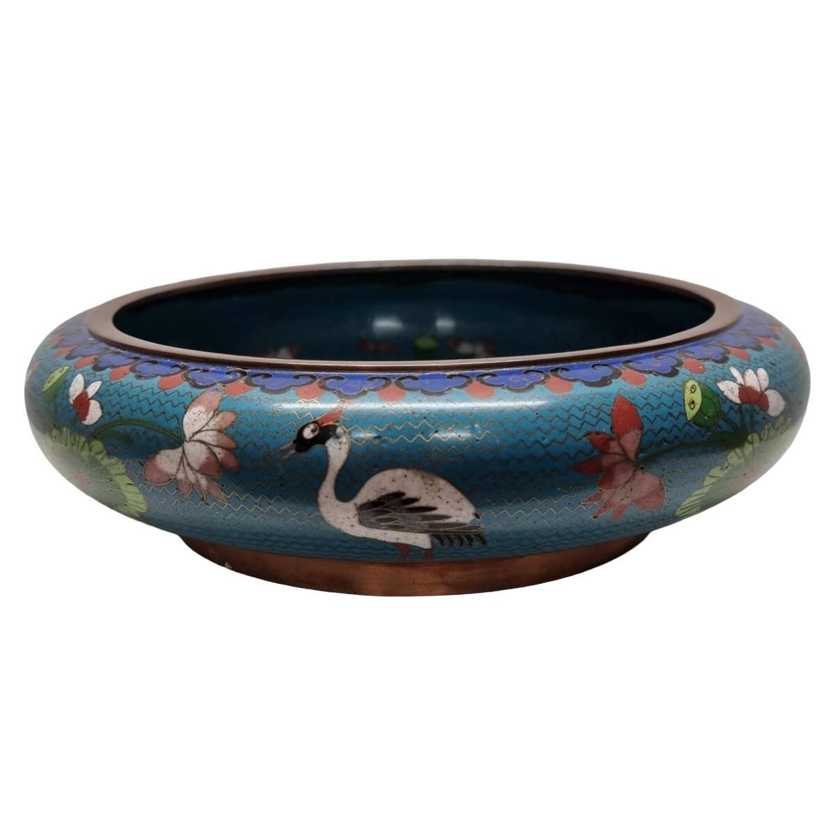 Unique cloisonné bowl from the early 20th century