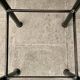 Vintage industrial stool in wood and metal