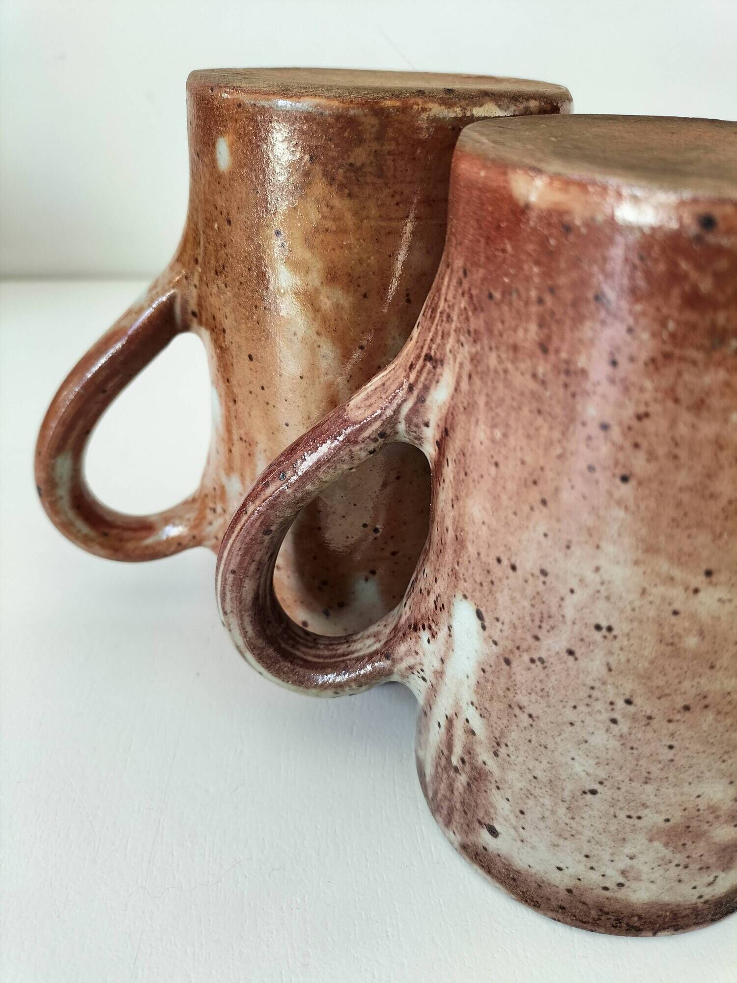 Duo grands mugs grès