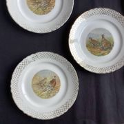Set of 5 Moulin des Loups flat plates