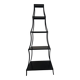 Étagère pagode 5 niveaux en métal noir mat