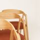 Set of 6 Dining Chairs – Natural Oak & Terracota Upholstery