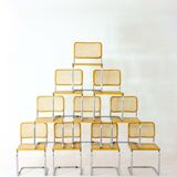 Set of 10 Breuer s32 chair, Italy 1970s