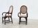 Set of two sculptural bohemian side chairs