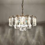 1 of 2 Crystal Glass Chandelier by J.T. Kalmar