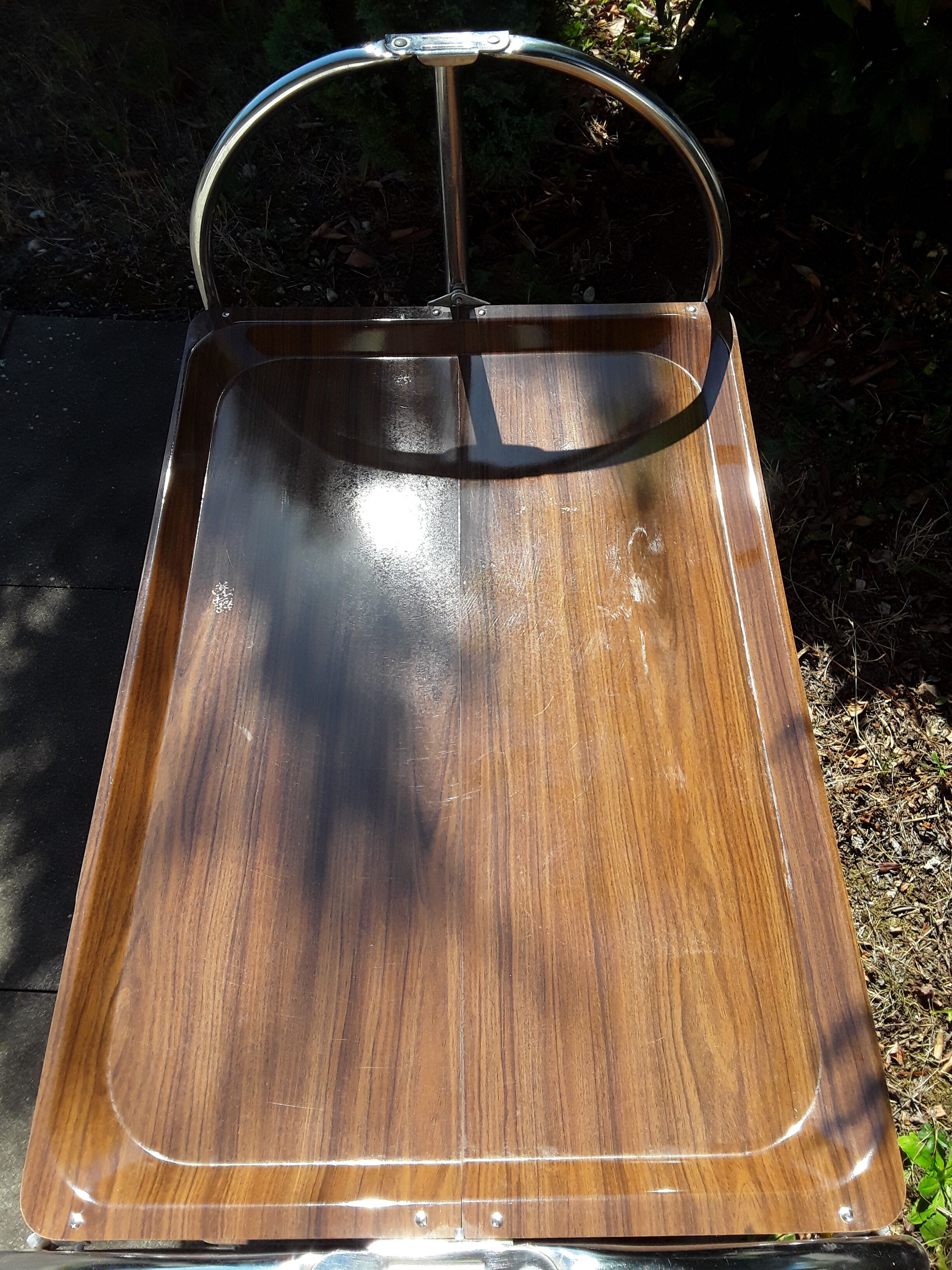 Vintage wheeled serving table