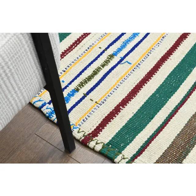 Vintage Turkish Oushak Handmade Wool Cotton Beige Area Rug 150x227