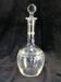 Blown and engraved glass decanter