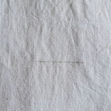 Drap ancien en lin brodé