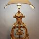 Golden wood lamp