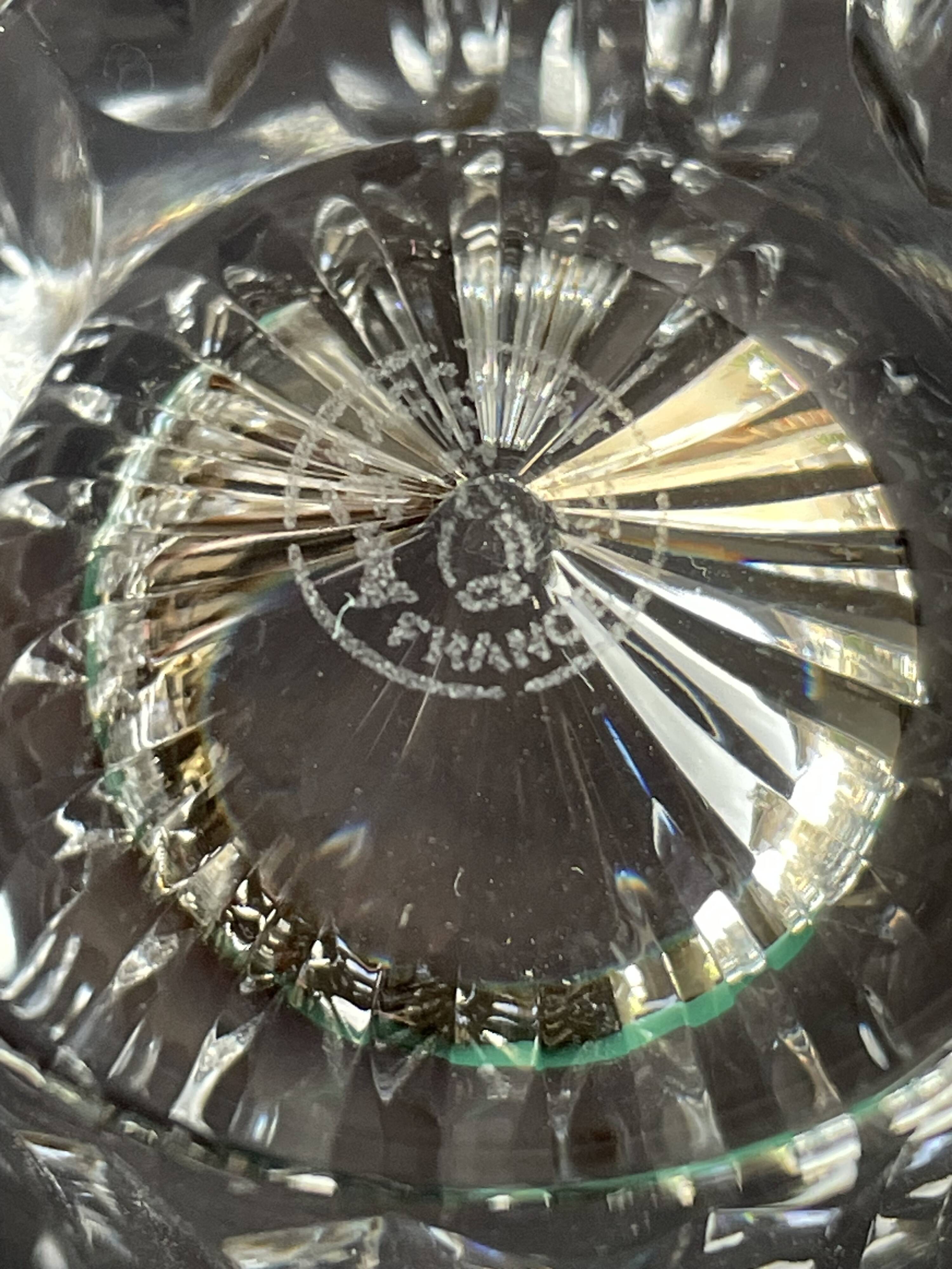 6 Baccarat wine goblets Spear service