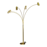 Brass floor chandelier, 70s