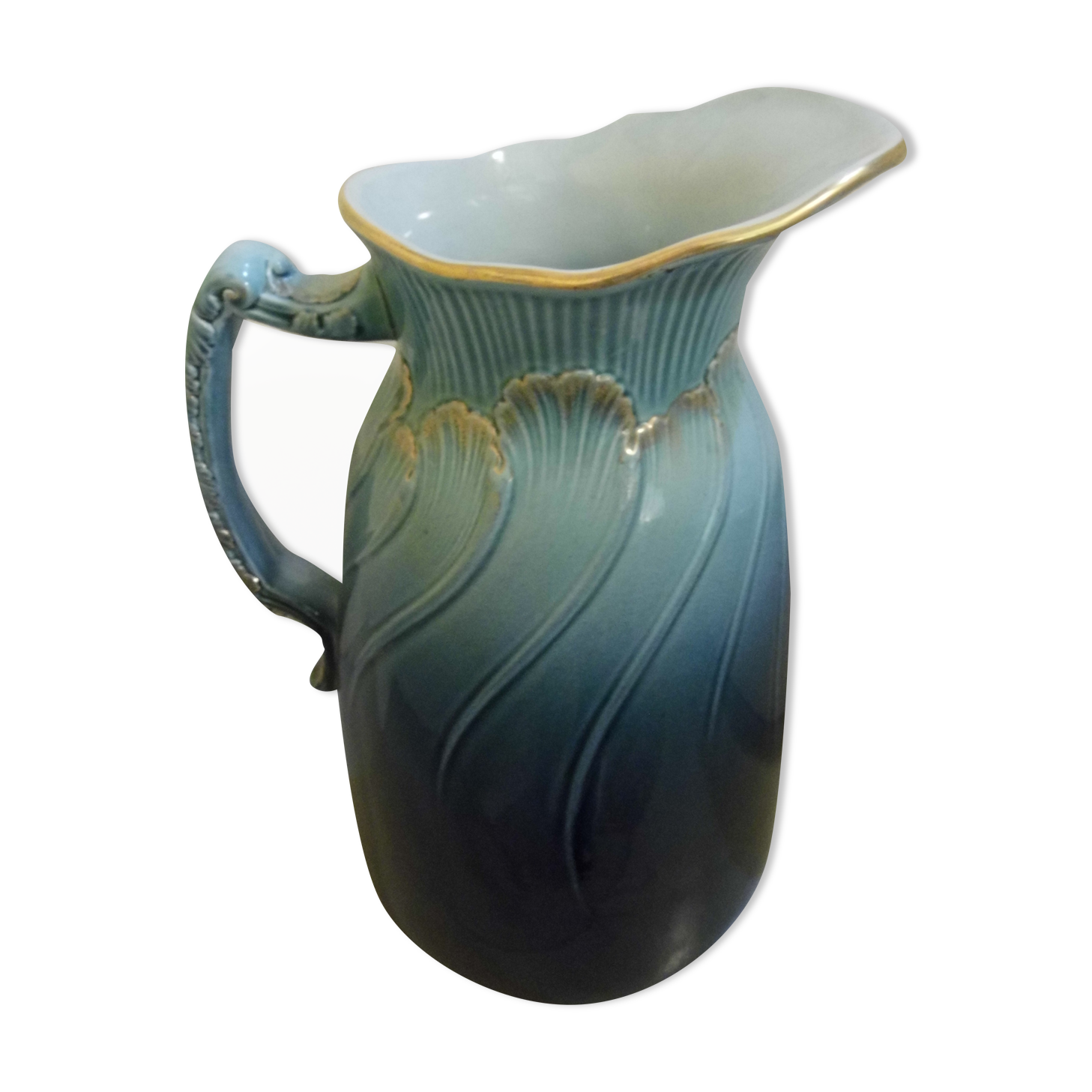 Pitcher, water broc earthenware Villeroy and Boch, late nineteenth century early XX th century