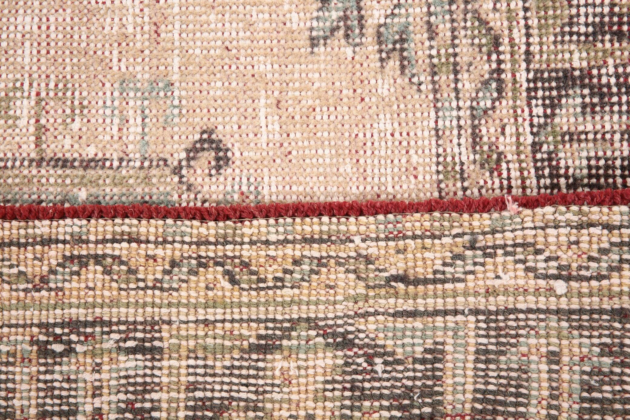3X12 Soft Wool Orange Turkish Vintage Runner Rug