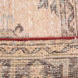 Tapis de course vintage turc orange en laine douce 3X12